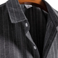 Men's Slim Fit Pinstripe Short Sleeve Button Up Shirt
