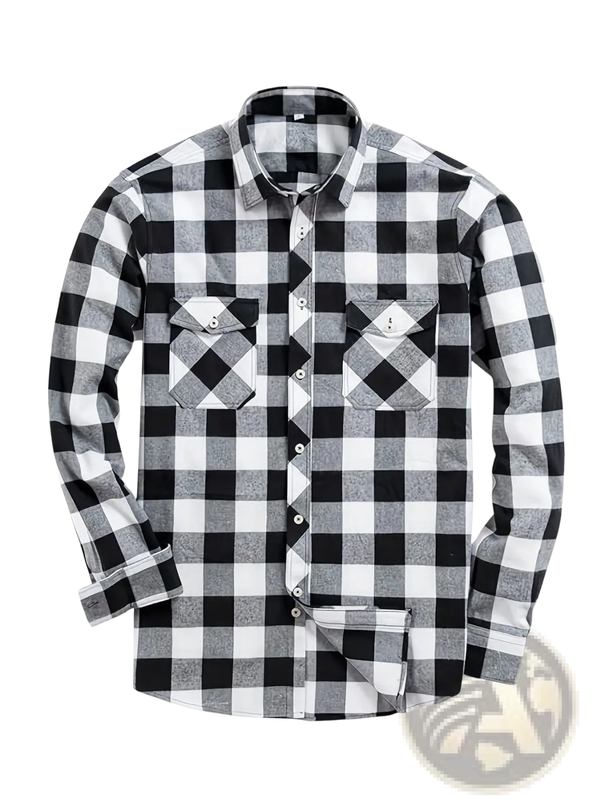 Men's Slim Fit Plaid Flannel Button Up Shirt