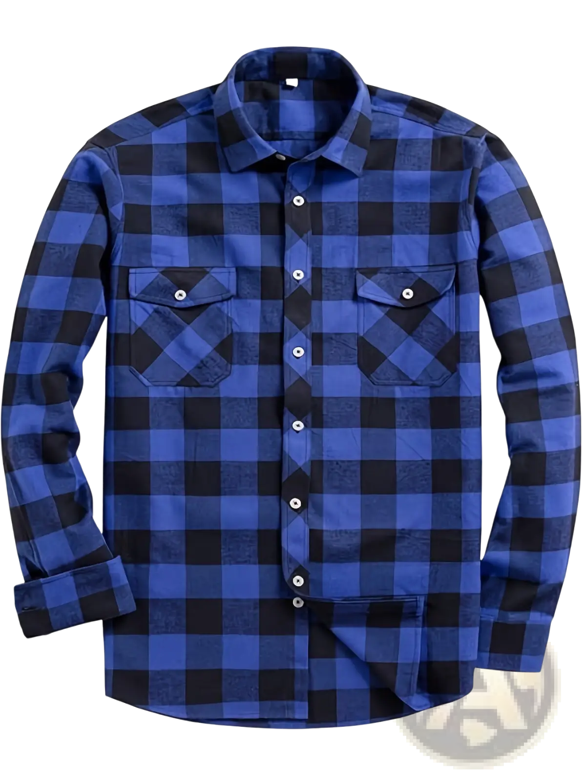 Men's Slim Fit Plaid Flannel Button Up Shirt