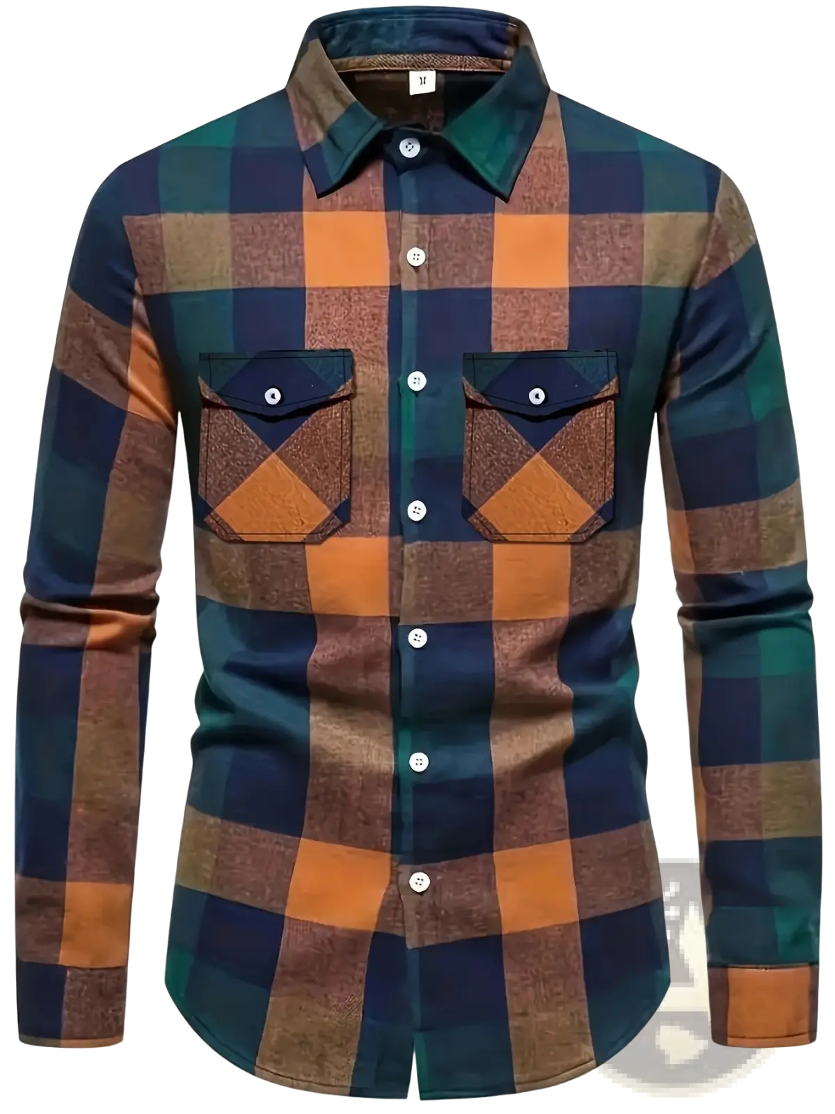 Men's Slim Fit Plaid Flannel Button Up Shirt