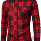 Men's Slim Fit Plaid Flannel Button Up Shirt