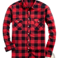 Men's Slim Fit Plaid Flannel Button Up Shirt