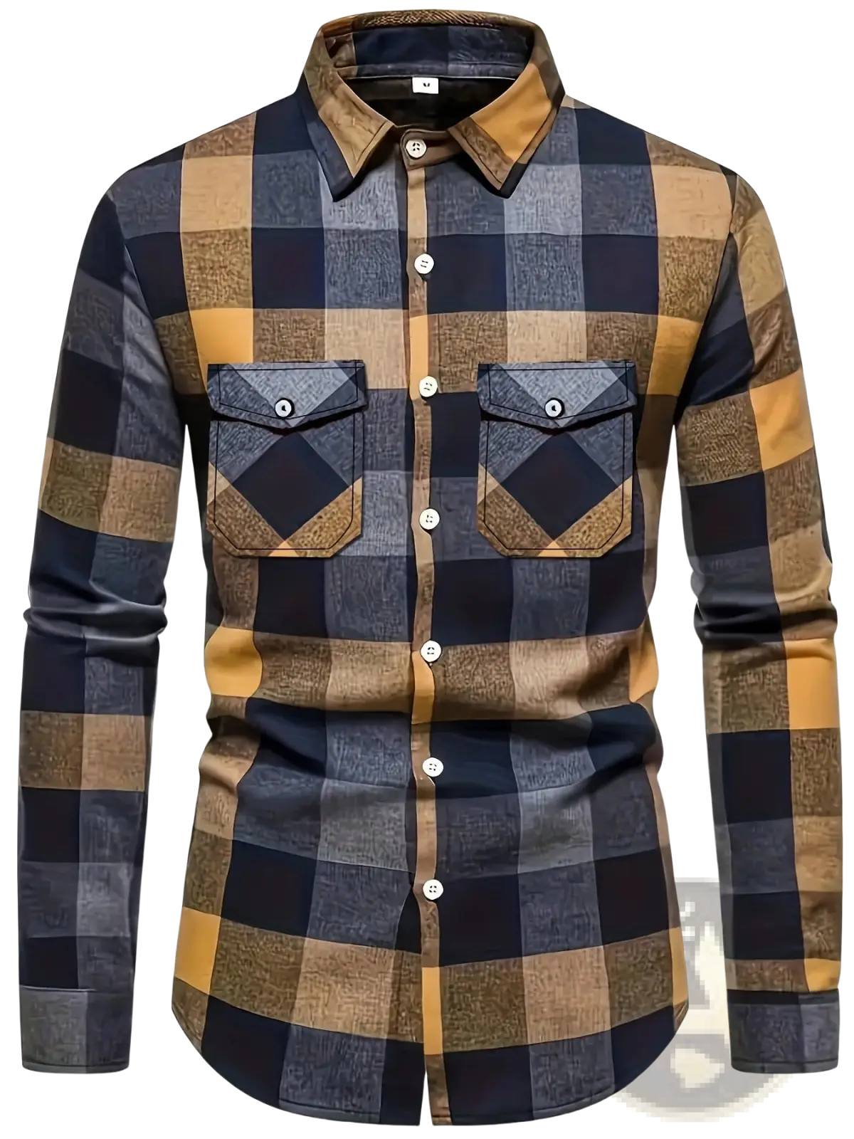 Men's Slim Fit Plaid Flannel Button Up Shirt