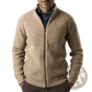 Men's Slim Fit Ribbed Knit Zip Up Sweater Jacket