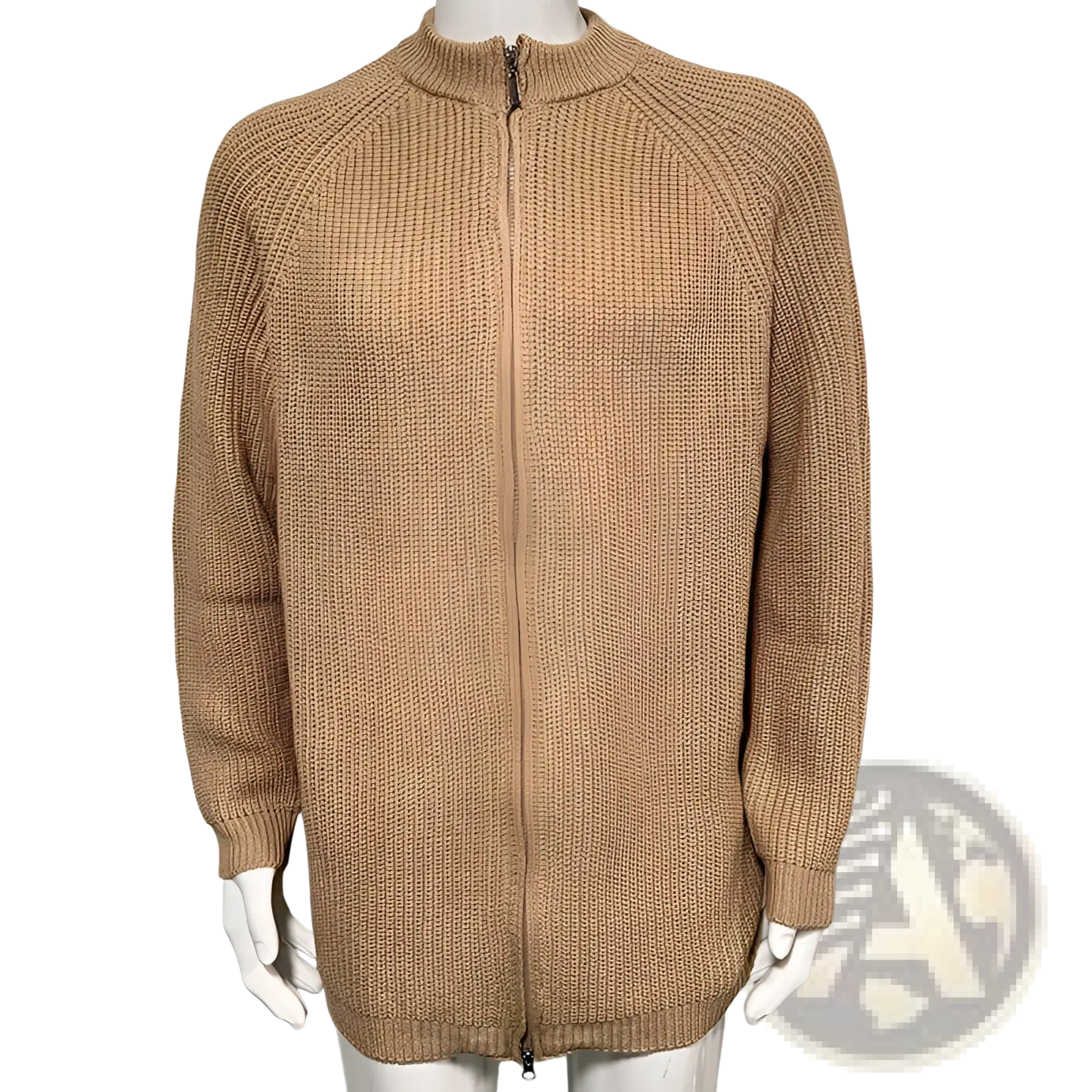 Men's Slim Fit Ribbed Knit Zip Up Sweater Jacket