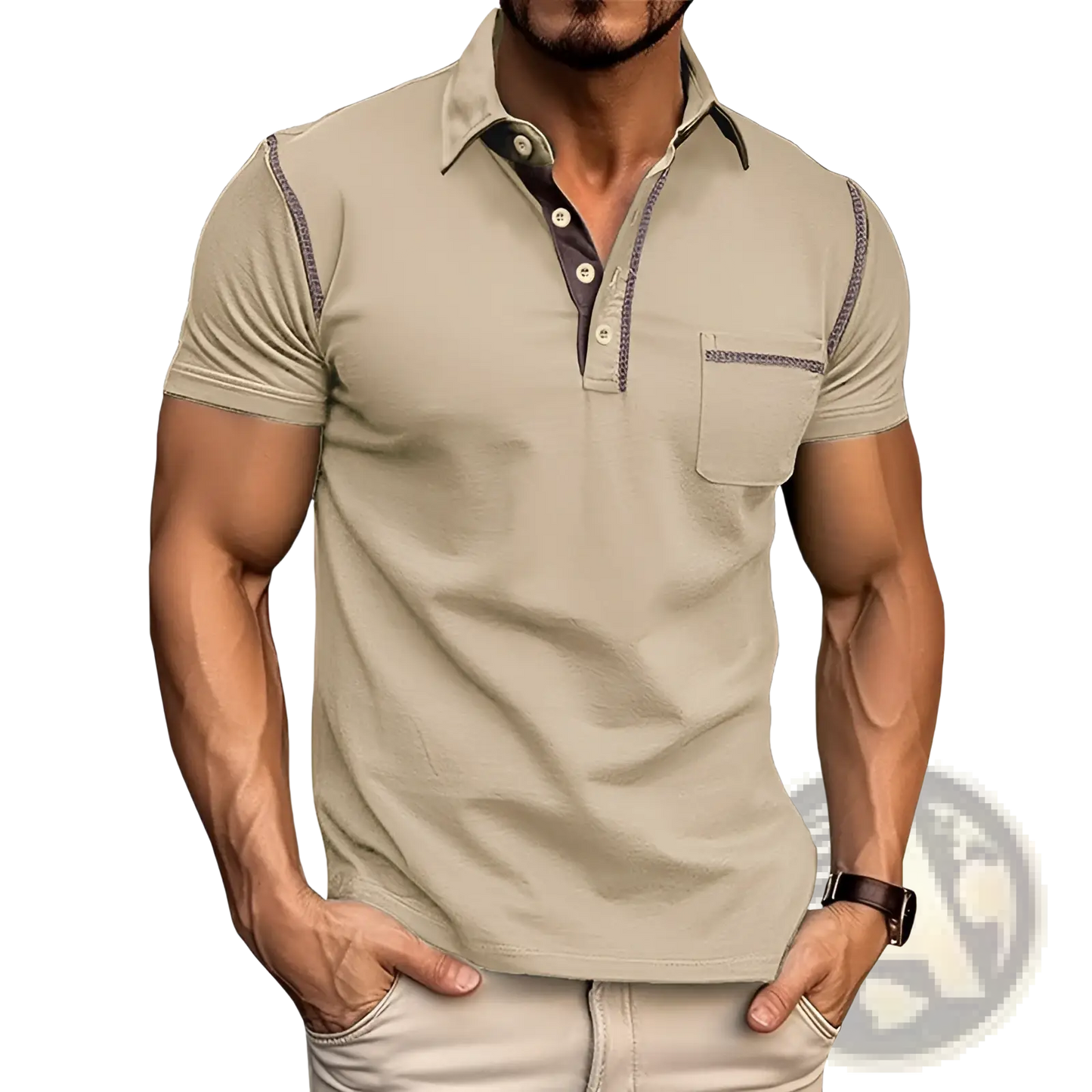 Men's Slim Fit Short Sleeve Henley and Polo Shirts