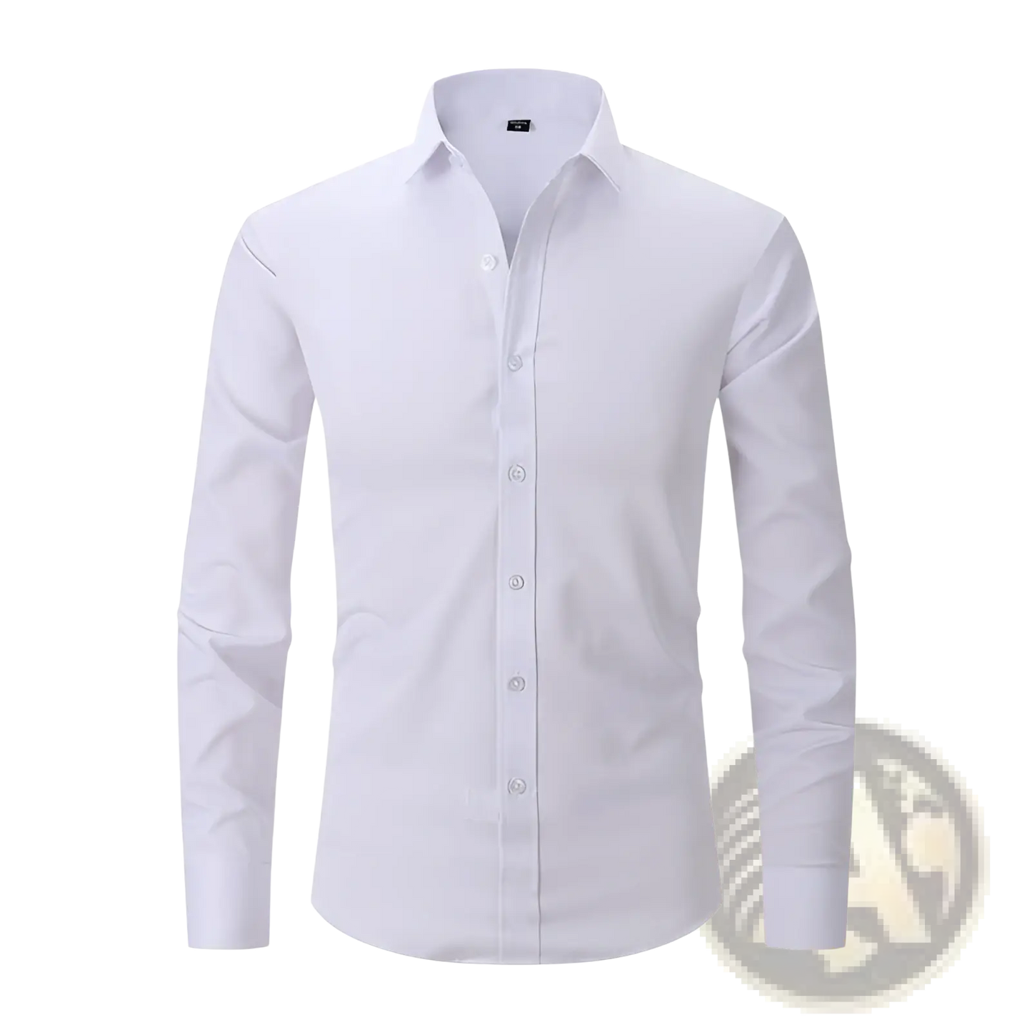 Men's Slim Fit Stretch Satin Long Sleeve Dress Shirt