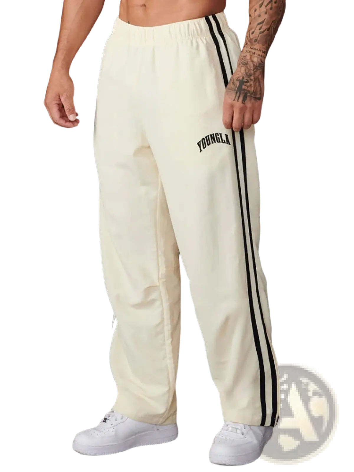 Men's Slim Fit Striped Athletic Track Pants