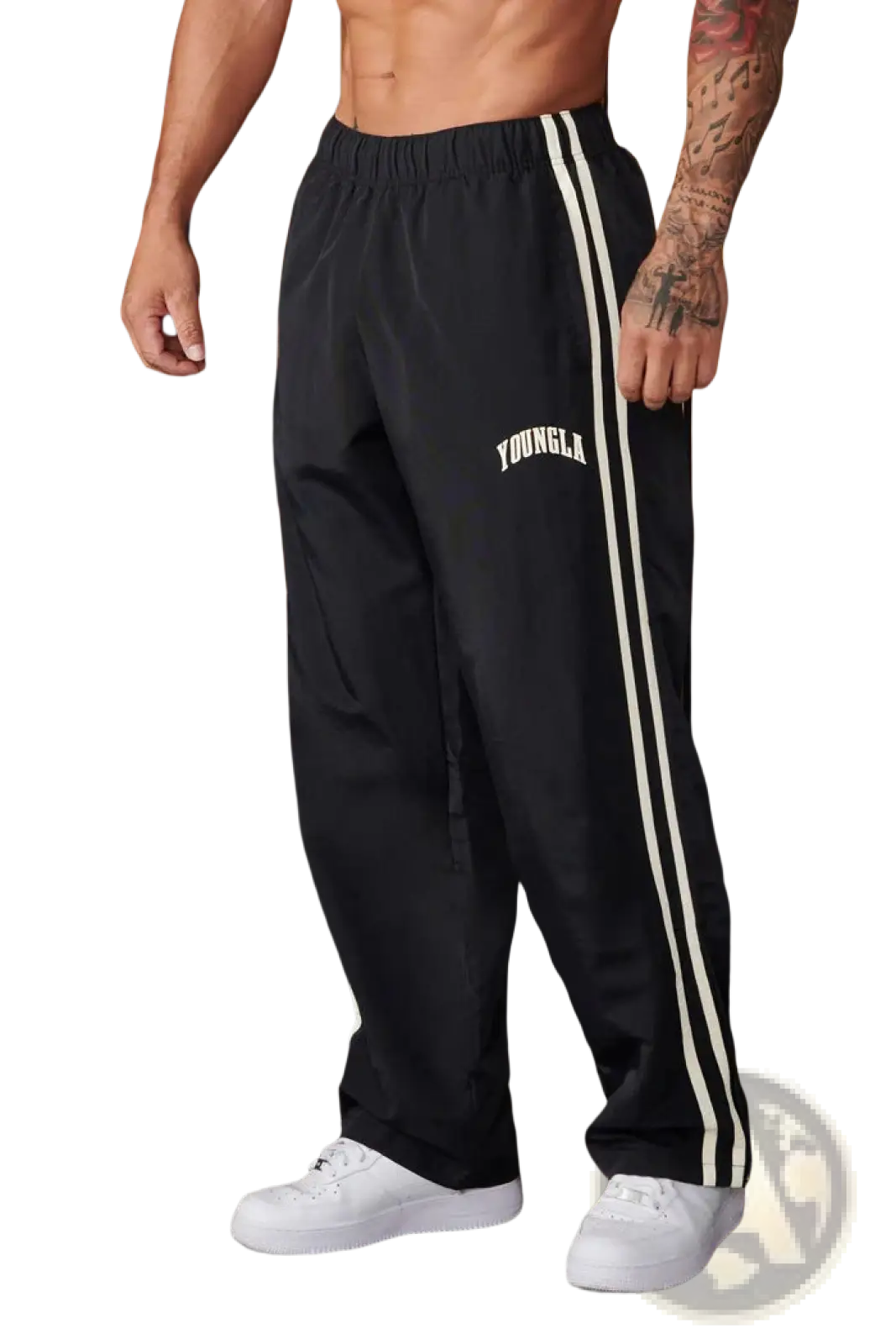 Men's Slim Fit Striped Athletic Track Pants