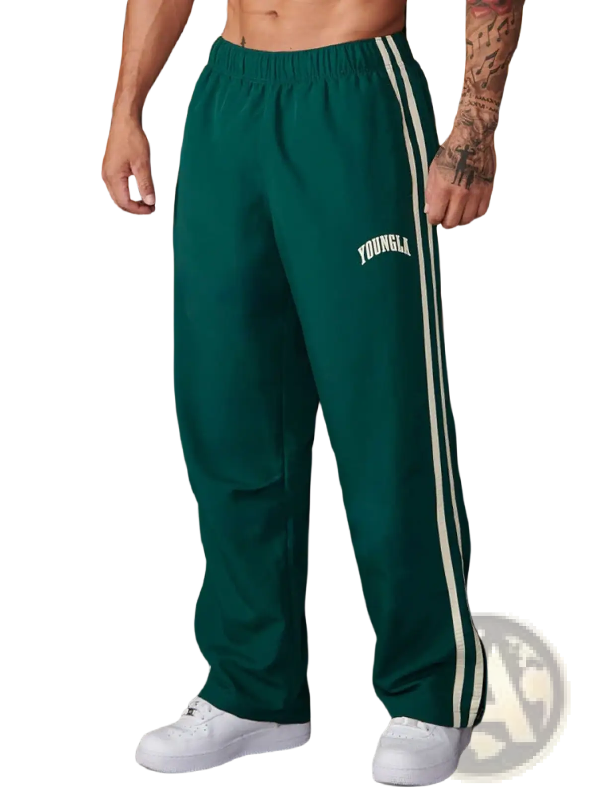 Men's Slim Fit Striped Athletic Track Pants