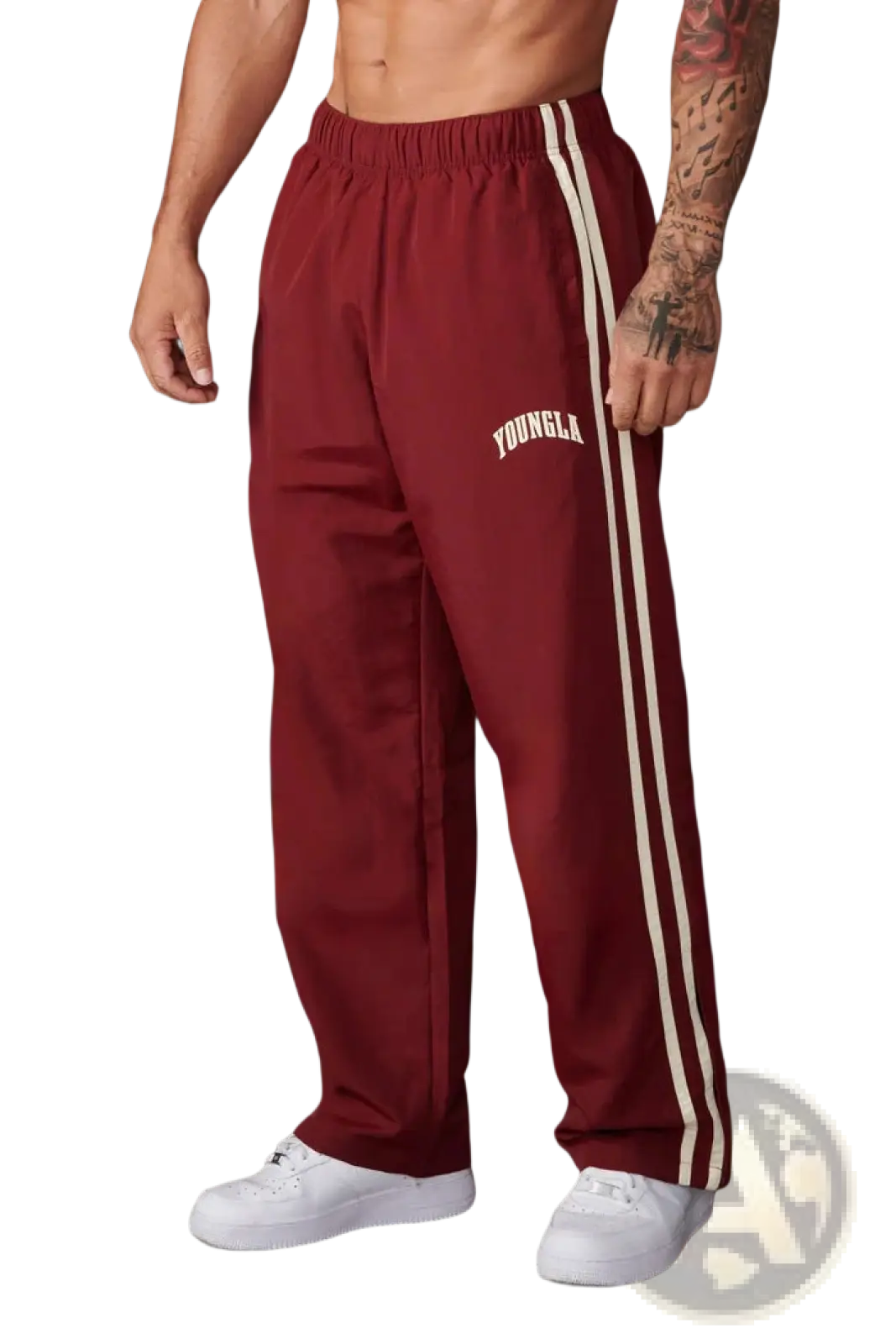 Men's Slim Fit Striped Athletic Track Pants