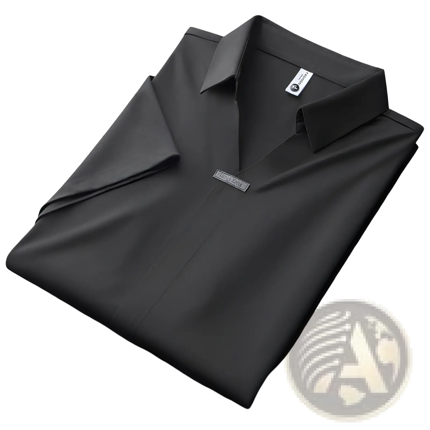 Men's Slim Fit Textured Cotton Blend Polo Shirt