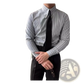 Men's Slim Fit Vertical Striped Long Sleeve Business Shirt