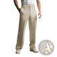 Men's Slim Fit Waffle Knit Straight Leg Business Trousers