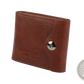 Men's Slim Rfid Blocking Brown Pu Leather Bifold Wallet