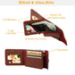 Men's Slim Rfid Blocking Brown Pu Leather Bifold Wallet