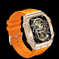Men's Waterproof Skeleton Dial Smart Health Watch