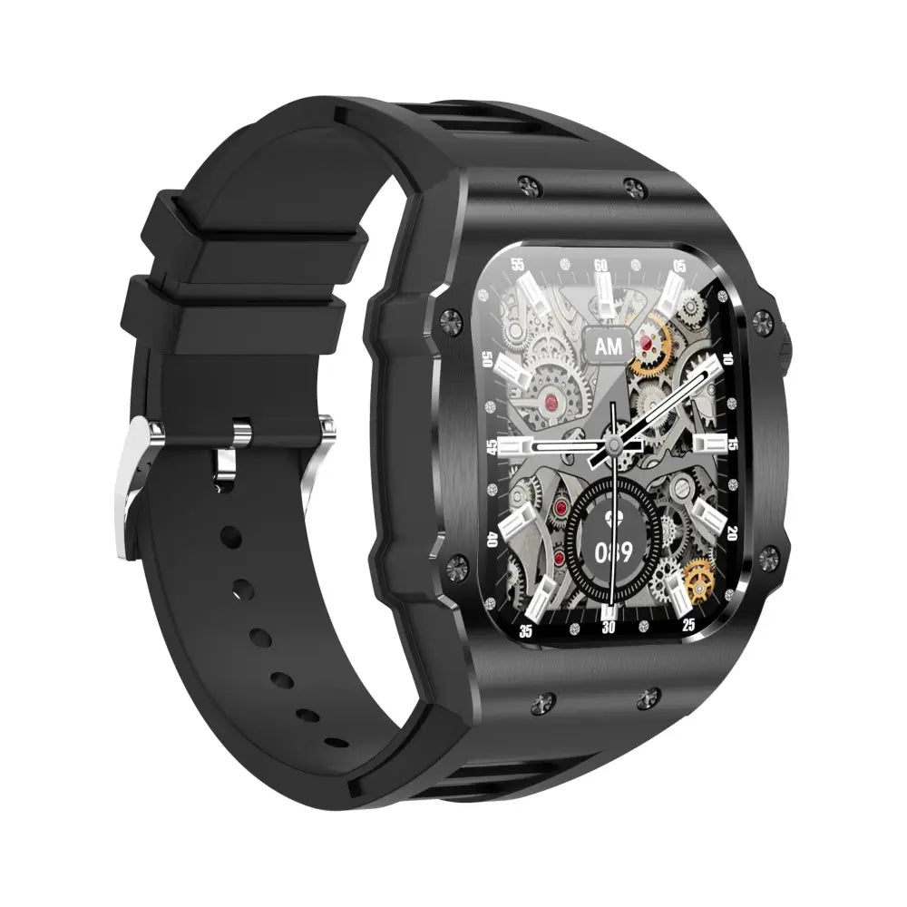 Men's Waterproof Skeleton Dial Smart Health Watch