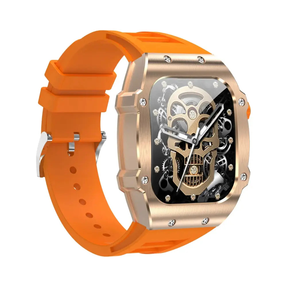 Men's Waterproof Skeleton Dial Smart Health Watch