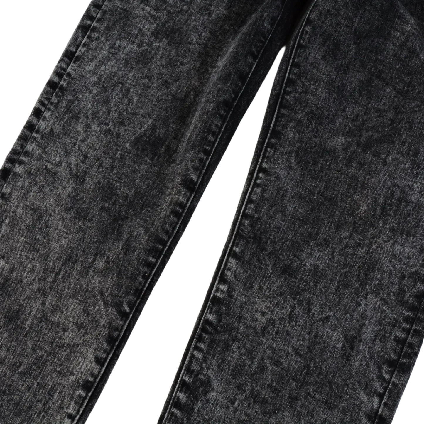 Men's Smoky Gray Slim Fit Distressed Retro Skinny Jeans