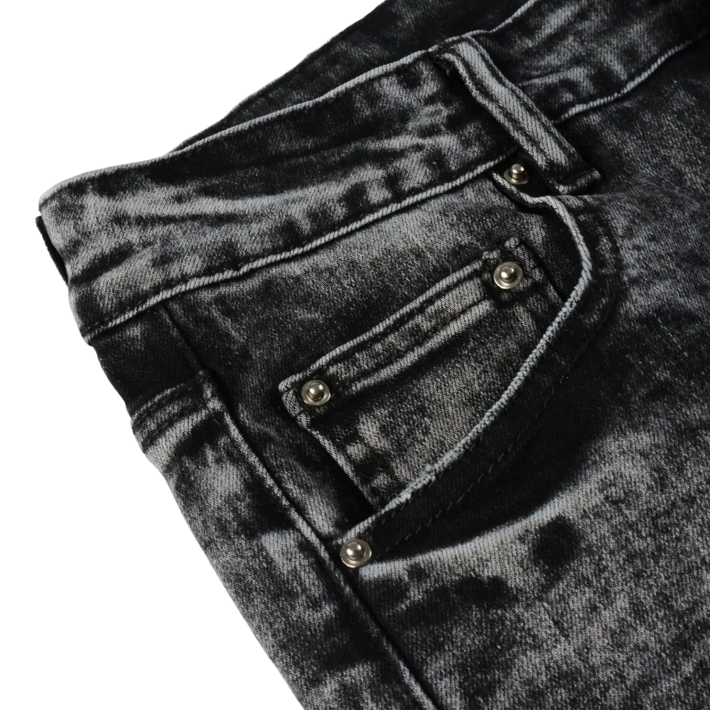 Men's Smoky Gray Slim Fit Distressed Retro Skinny Jeans
