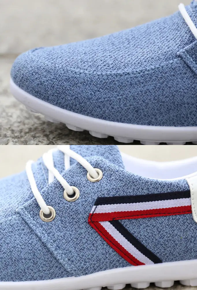 Men's Breathable Soft Sole Canvas Leisure Sneakers