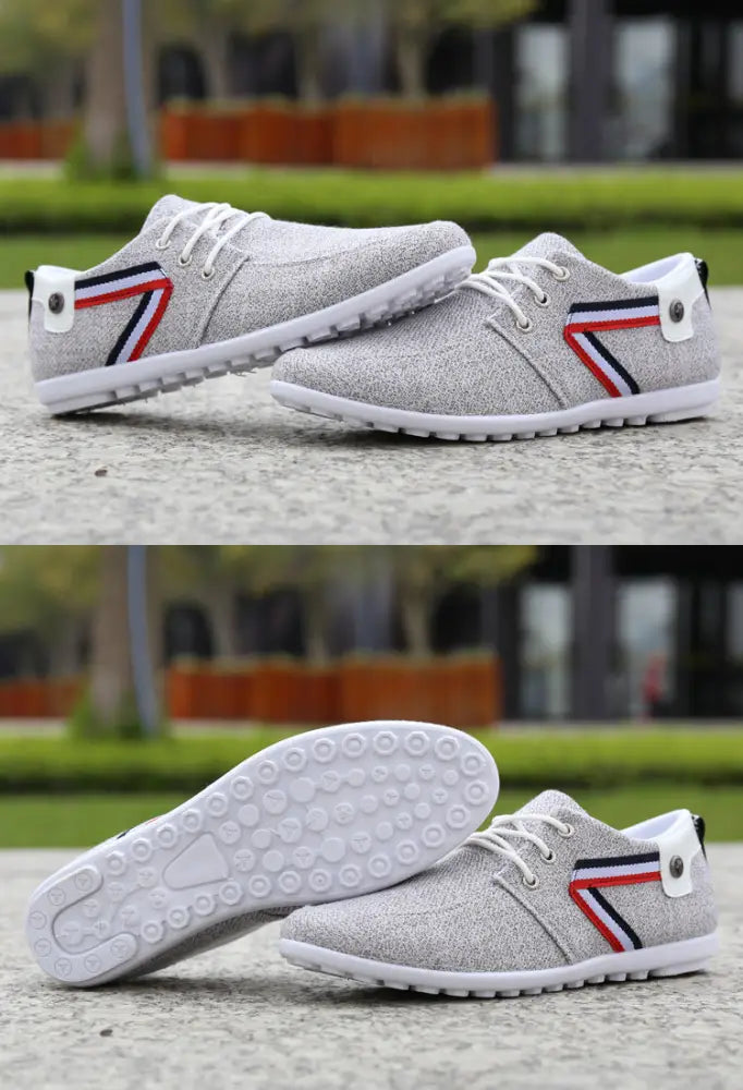 Men's Breathable Soft Sole Canvas Leisure Sneakers