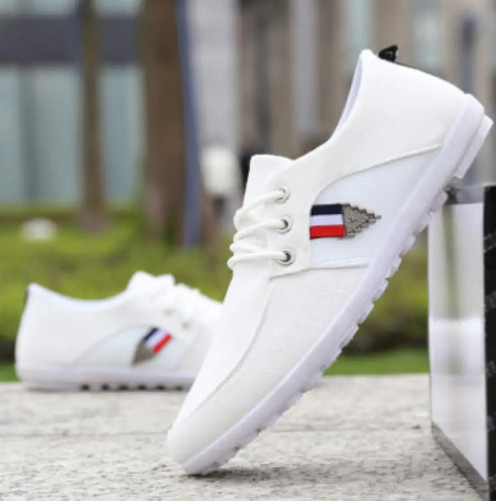 Men's Breathable Soft Sole Canvas Leisure Sneakers