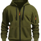 Men's Sport Casual Fleece Lined Zipper Hoodie Jacket