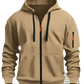 Men's Sport Casual Fleece Lined Zipper Hoodie Jacket