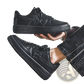 Men's Star Emblem Thick Sole Leather Sneakers