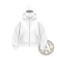 Men's Streetwear Hooded Fleece Zip Up Baseball Jacket