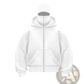 Men's Streetwear Hooded Fleece Zip Up Baseball Jacket