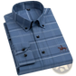 Men's Striped Cotton Embroidered Button Down Shirt