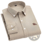 Men's Striped Cotton Embroidered Button Down Shirt