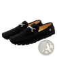 Men's Suede Horsebit Loafers Handmade Gommino Shoes