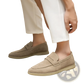 Men's Suede Leather Loafers Slip on Business Shoes