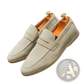 Men's Suede Leather Loafers Slip on Business Shoes