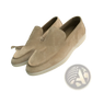 Men's Suede Loafers with White Rubber Sole Casual Shoes