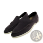 Men's Suede Loafers with White Rubber Sole Casual Shoes