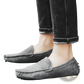 Men's Suede Moccasin Loafers with Rubber Sole