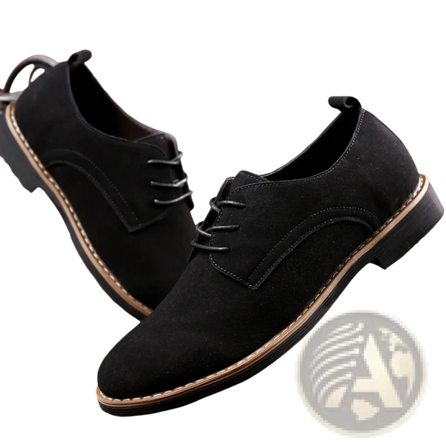 Men's Suede Oxford Lace Up Dress Shoes Large Size