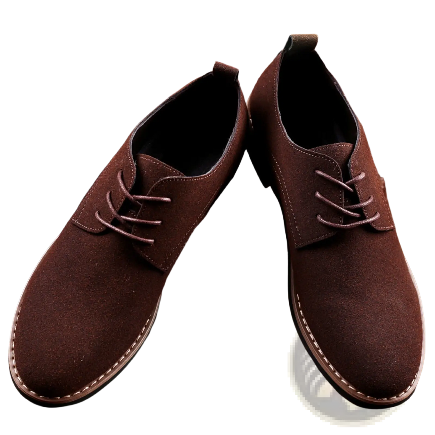 Men's Suede Oxford Lace Up Dress Shoes Large Size