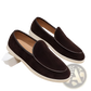 Men's Suede Slip on Loafers with Rubber Sole