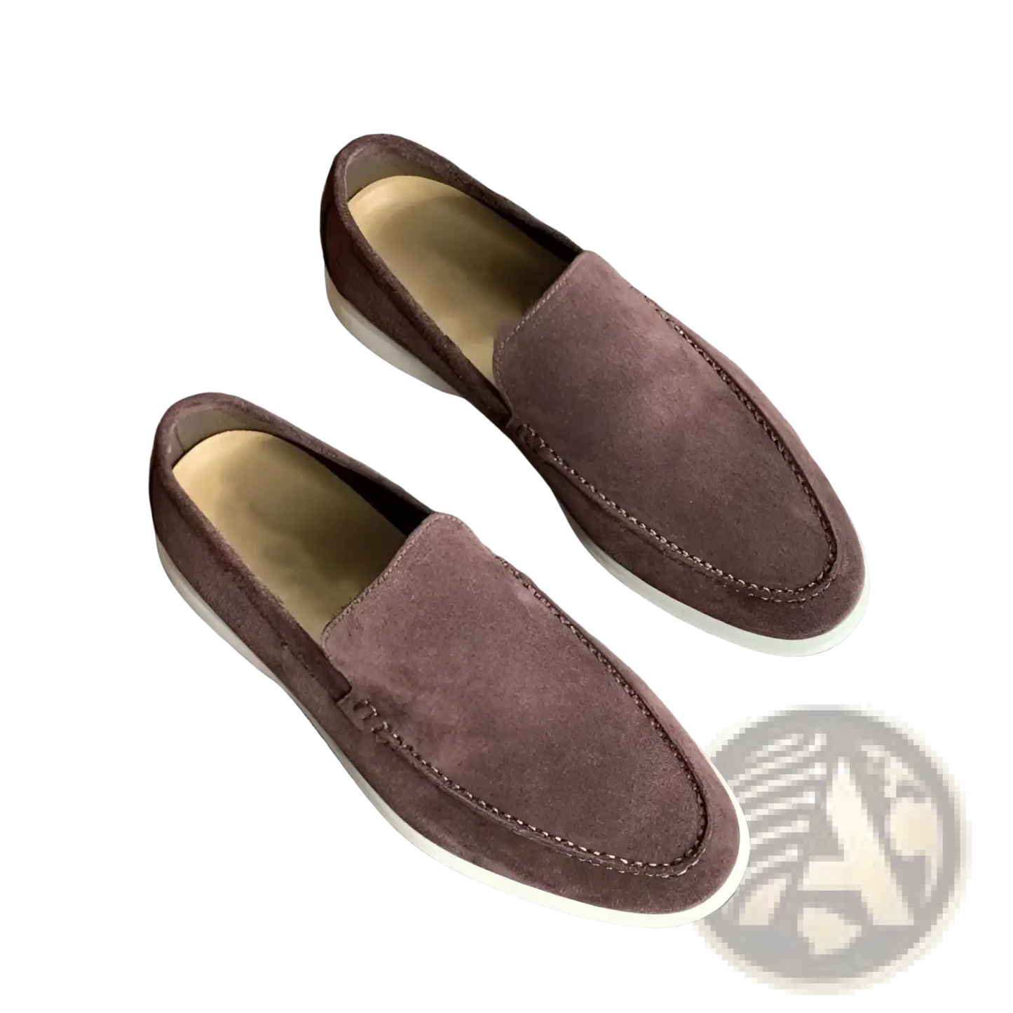 Men's Suede Summer Loafers Flat Casual Slip on Shoes