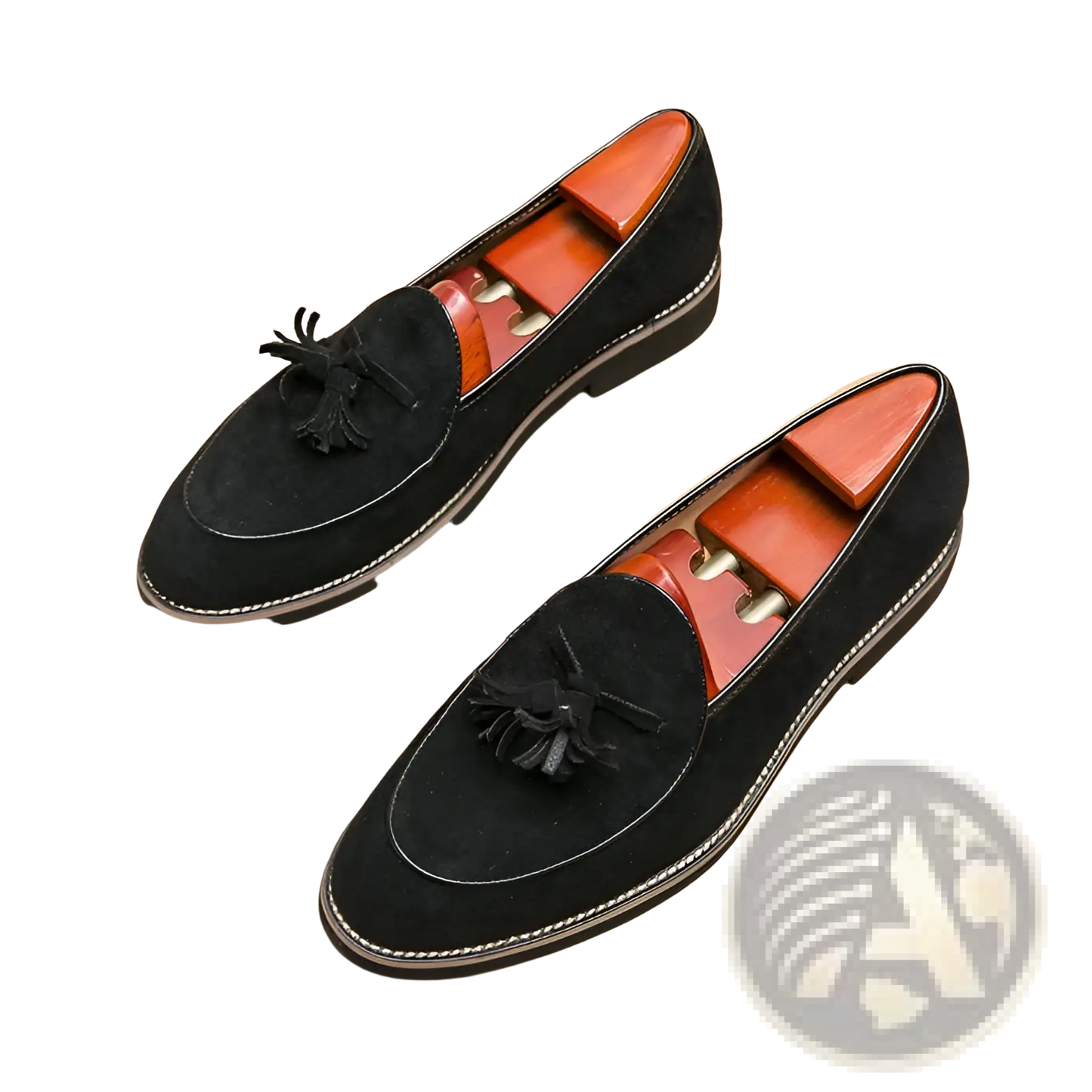 Men's Suede Tassel Loafers Matte Cowhide Shoes