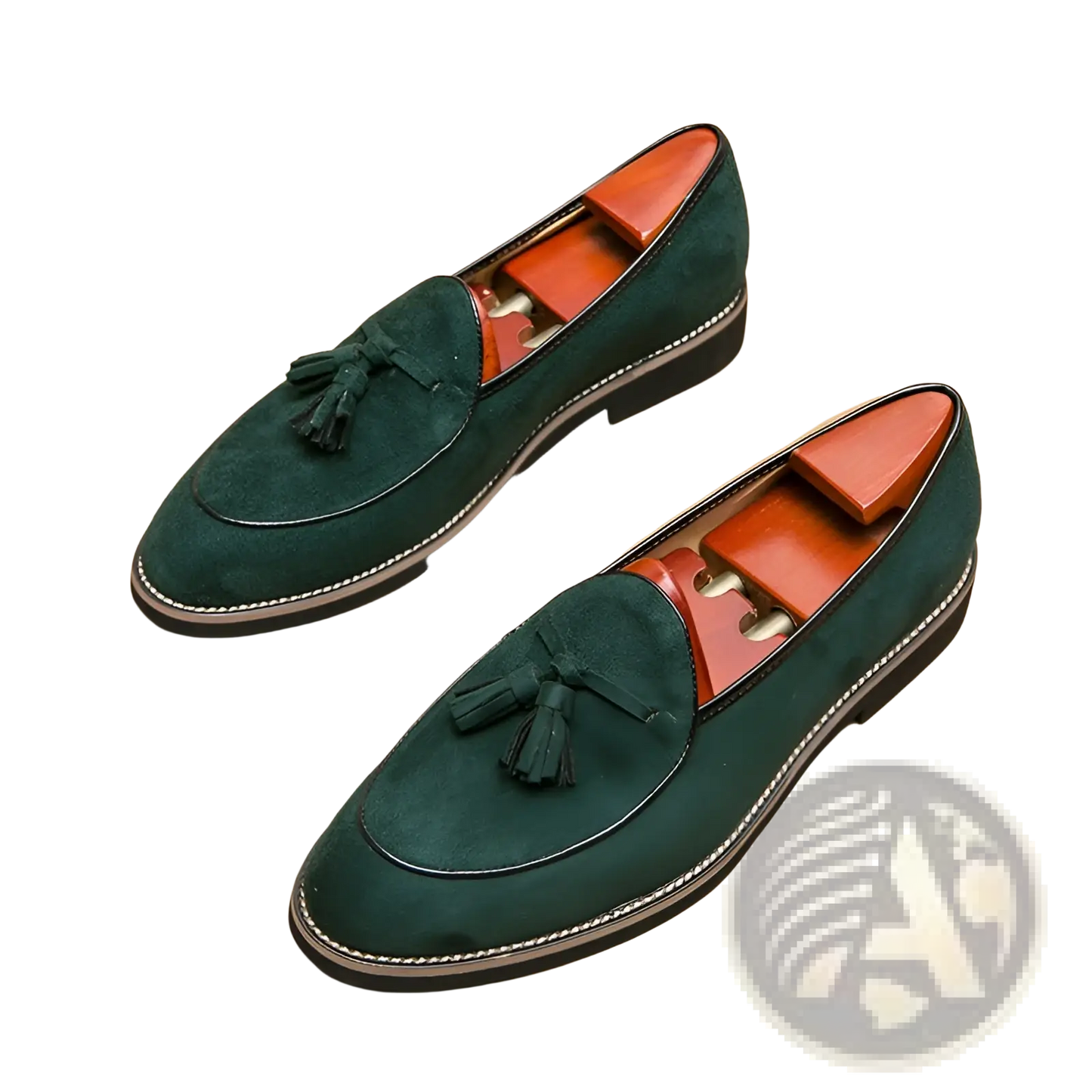 Men's Suede Tassel Loafers Matte Cowhide Shoes