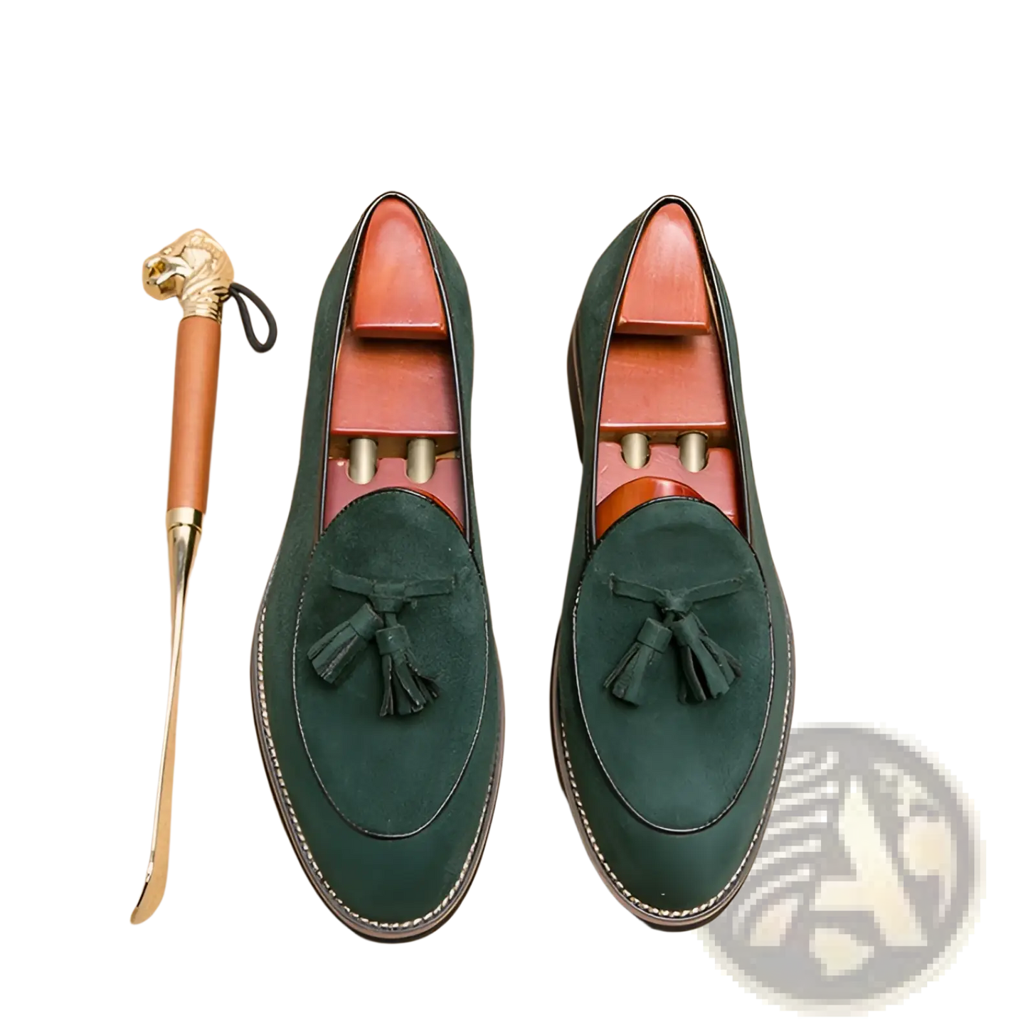 Men's Suede Tassel Loafers Matte Cowhide Shoes