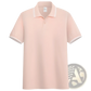 Men's Summer Striped Trim Stand Collar Polo Shirt