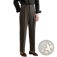 Men's Tailored Straight Leg Pleated Trousers